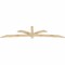 Ekena Millwork Davenport Rough Sawn Timber Gable Bracket, Douglas Fir, 108"W x 27"H x 2"D x 4"F, 6/12 Pitch GBW108X27X0204DAV00RDF - alternate 5